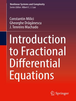 cover image of Introduction to Fractional Differential Equations